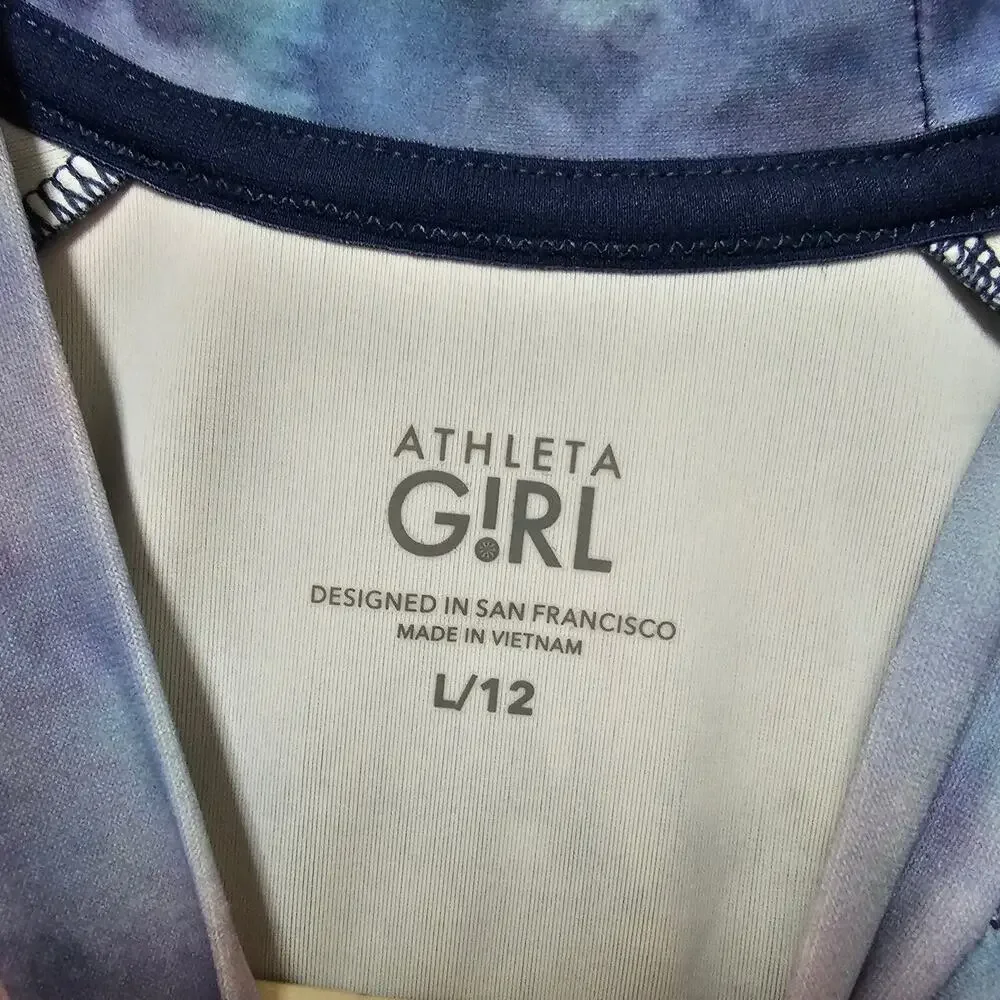 Athleta Girl Nylon Mock Neck Rashguard Size L/12